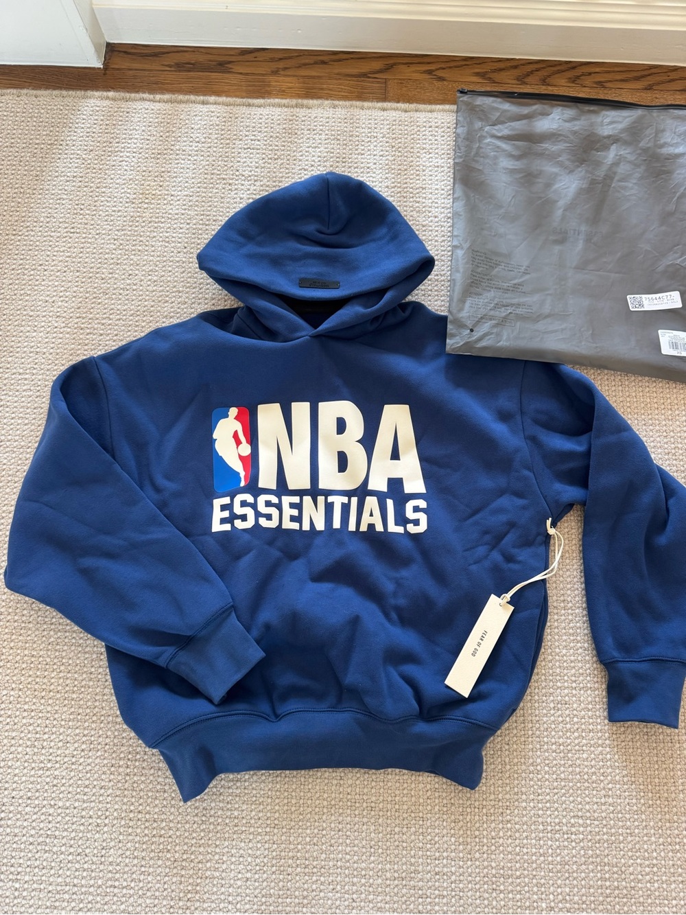 NBA Essentials Men's Royal Blue Logo Hoodie